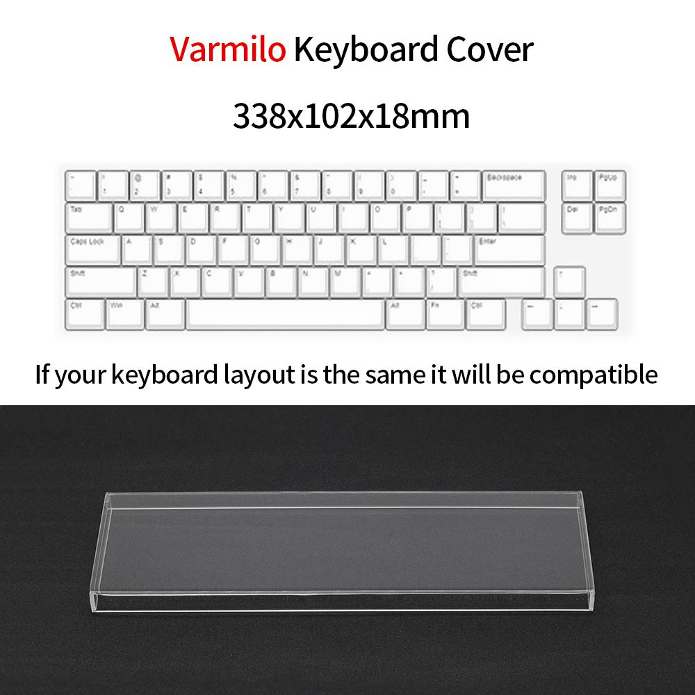 Акриловая пылезащитная крышка для механической клавиатуры, крышка для клавиш 40% 60% 65% 75% Клавиатуры, водонепроницаемая, для защиты от домашних животных