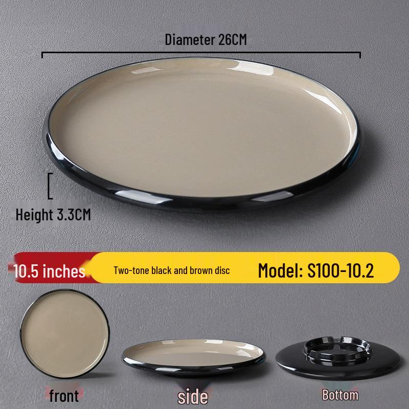 Melamine Nordic Style Cold Dish & Stir-fry Plate for Restaurants and Hotels