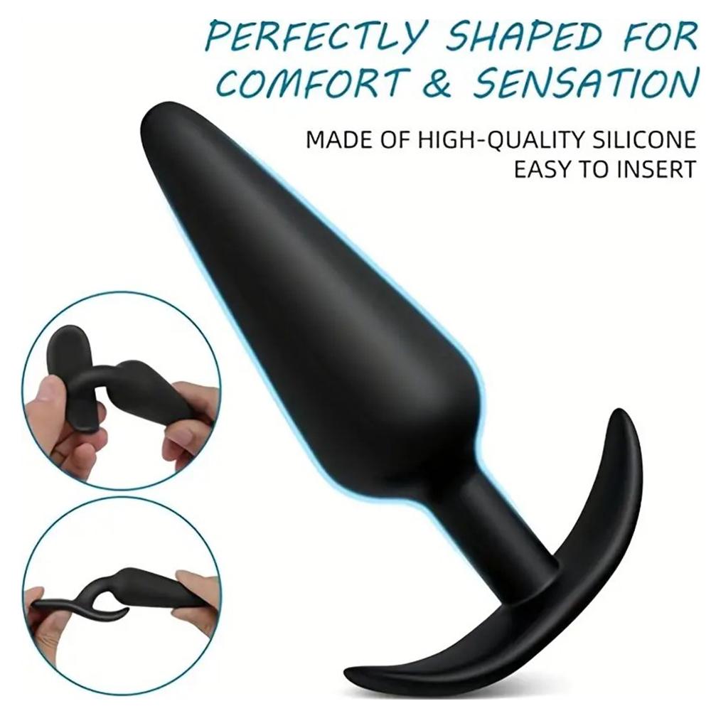 Anal Plug Soft Silicone Anal Butt Plug Stimulator Adult Sex Toys for Men/Women Prostate Massager Anal Trainer