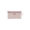 LIHIT LAB Pouch Mesh Case Zipper Case Passbook Size Pink F236 Momo
