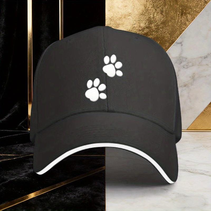 Paw Print Baseball Cap Polyester Adjustable Casual Unisex Adult Outdoor Sun Protection