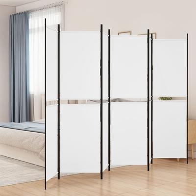 Vidaxl Parawan 6-Panelowy, Biały, 300 X 200 Cm, Tkanina