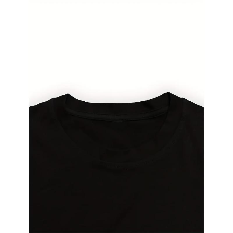 European Sizes Cotton Short Sleeve T-Shirt - Soft Breathable Summer Casual & Outdoor Sports Wear with Loose Fit Round Neck
