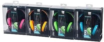 Grundig Diadem Neon Stereo Headphones, Wired, (52553) Blue/white