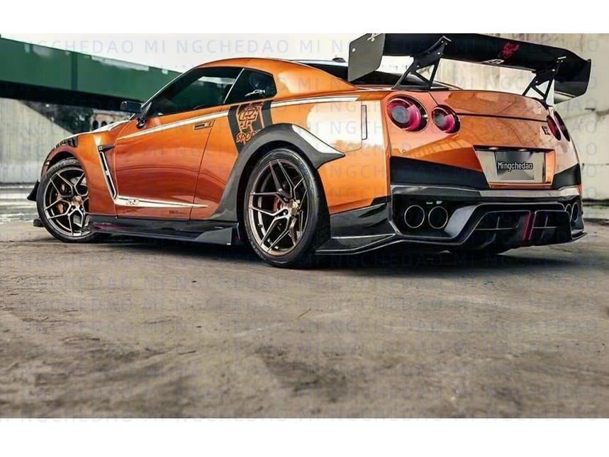 Nissan GTR R35 APR Style Carbon Fiber GT Rear Wing Canard