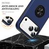 For iPhone 17 Pro Max Case PC + TPU Phone Cover with Rotatable Ring Holder