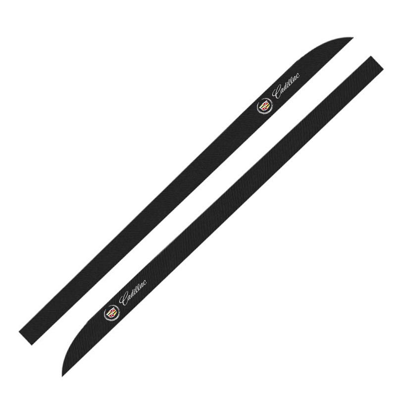 

2x Car Door Side Skirt Sill Stripe Carbon Decals Accessories for Cadillac ATS BLS CT4 CT6 CTS ESCALADE STS XLR XT4 XT5 XTS SLS