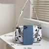 Trendy Reißverschluss Umhängetasche Mini Mode Schmetterling Muster Unterarm Tasche Kleine Stilvolle Kette Dekor Geldbörse