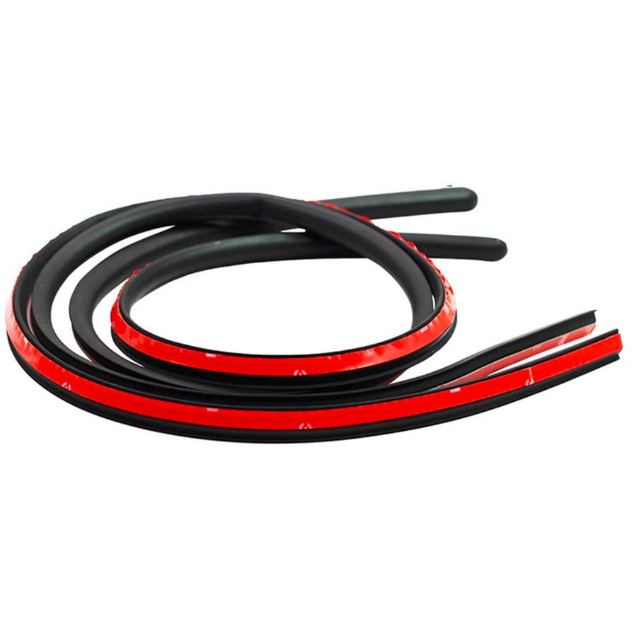 2Pcs 1.2M*2 Car Door Rubber Seal Weatherstrips Trunk Protection Sealant Strips