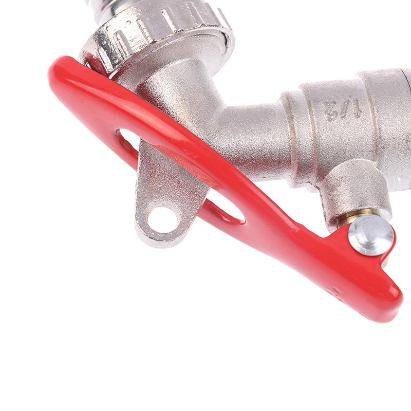 1Pc Garden Hose Faucet With Lock Water Tank Connector Replacement Tools 1/2 Inch 3/4 Inch Zinc Alloy Thread Lockable Faucet