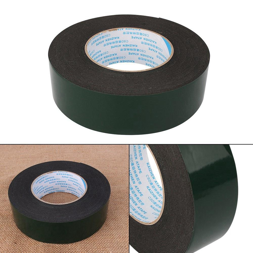 10mm Black water  Double Sided Foam Tape for Car Home Outdoor Use, Self Adhesive Tape with High Temperature Resistance, 10m Length