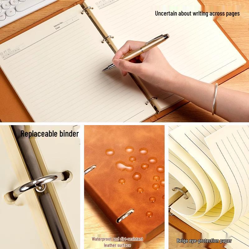 A4/B5/A5 Loose-Leaf Notebook with Custom Logo for Business or Personal Use