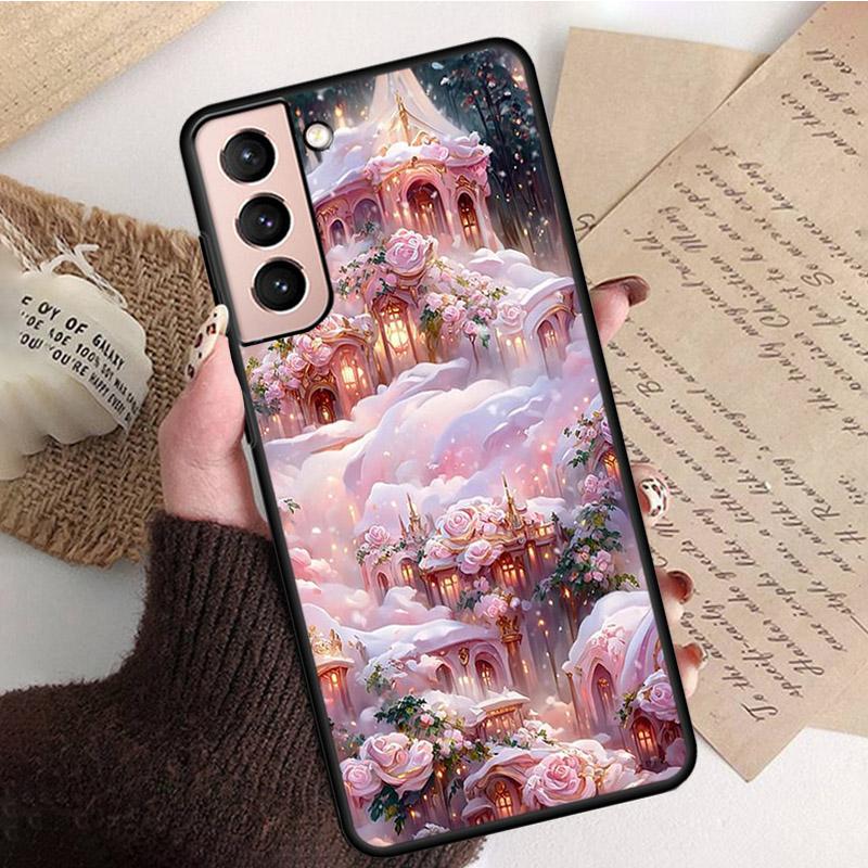 Nature Flower Peony Rose Heaven Case for Samsung Galaxy S22 S20 Note20 Ultra S20 S22 S21 S10 S9 Plus S10E S20FE Note10Plus Note9