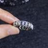 European-American S925 Silver Moissanite Star Micro-Inlay Ring – Luxury Fashion for Women