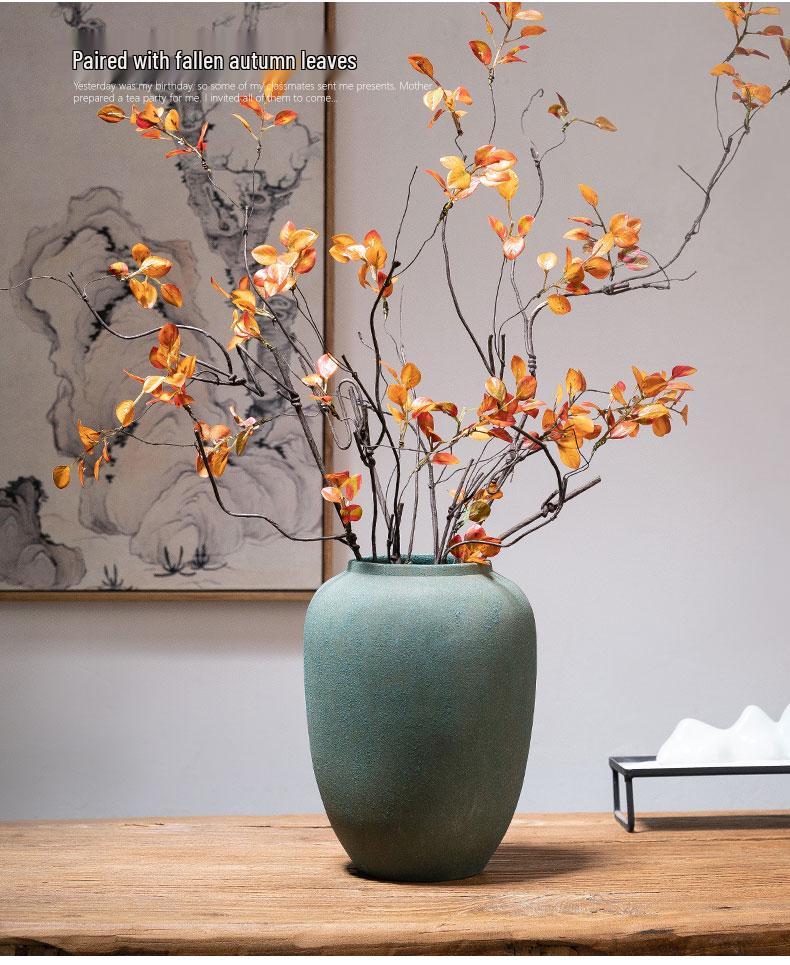 Zen Tabletop Vase for Living Room or Entrance - Ideal for Dried Flower Arrangements