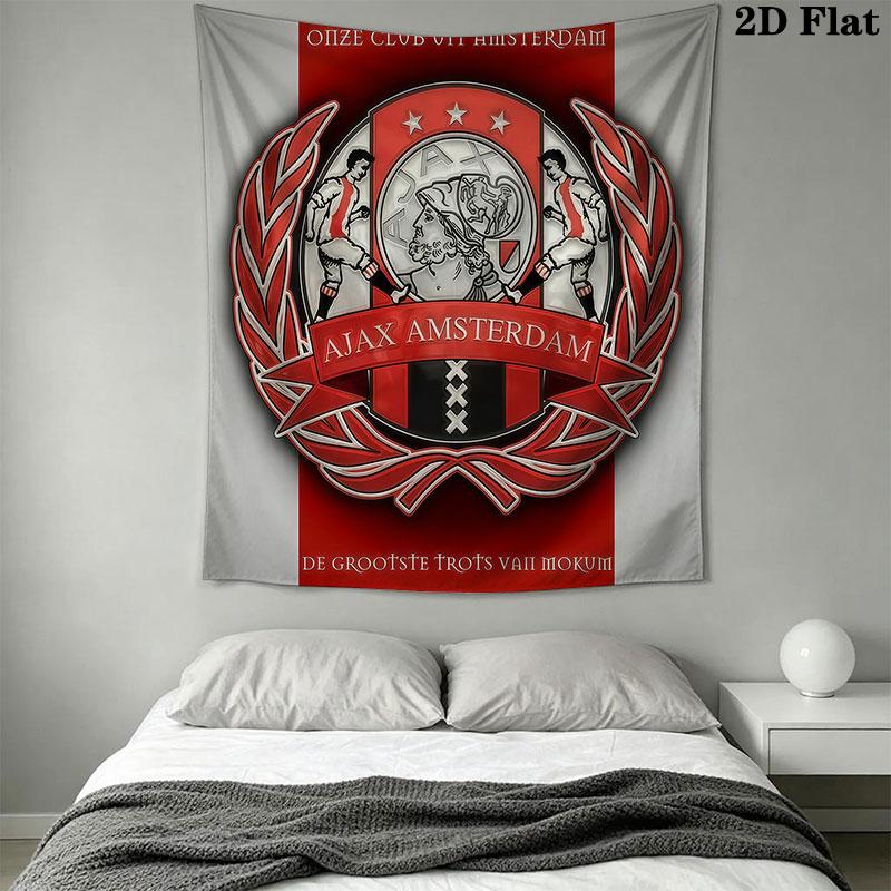 AFC Ajax Poster (2) Wall Hanging Printed Fabric Blanket Decorative Tapestries for Bedroom Living Room Home Decor