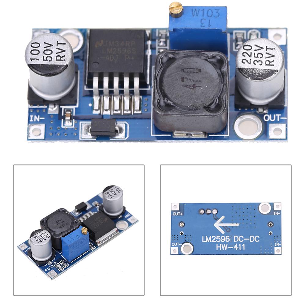 

LF# 2x DC-DC 3A Converter Adjustable Step-Down Power Supply Module LM2596S