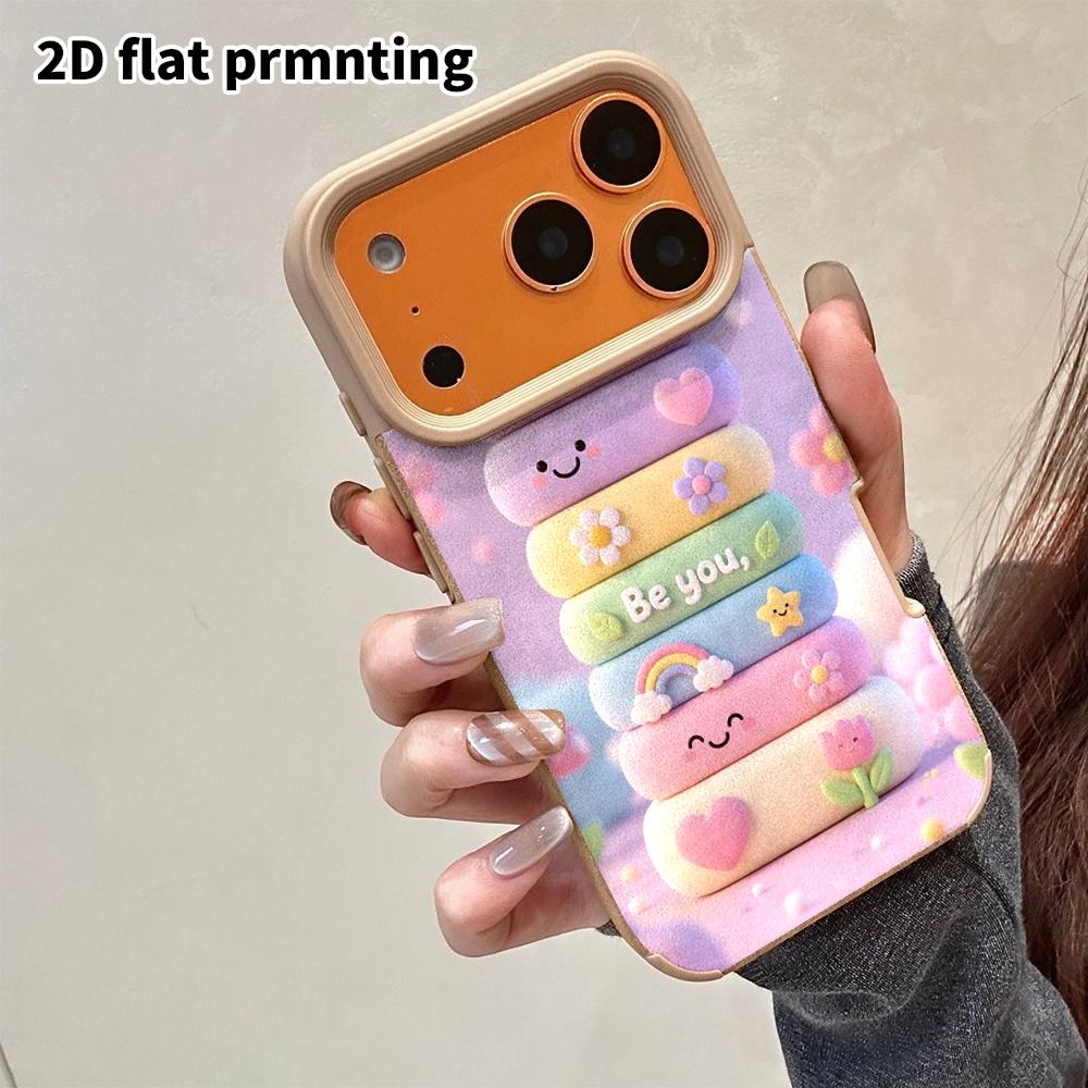 Phone Case: 2D flat lambskin suitable for iPhone 18, 17, 16, 15, 14, 13 Pro film protective case,building block decoration, Christmas and Halloween gi