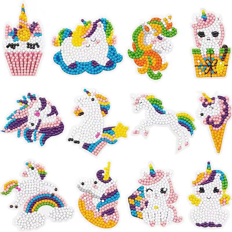 DIY Pikachu Diamond Painting Stickers - Cartoon Anime Pokemon Craft for Kids