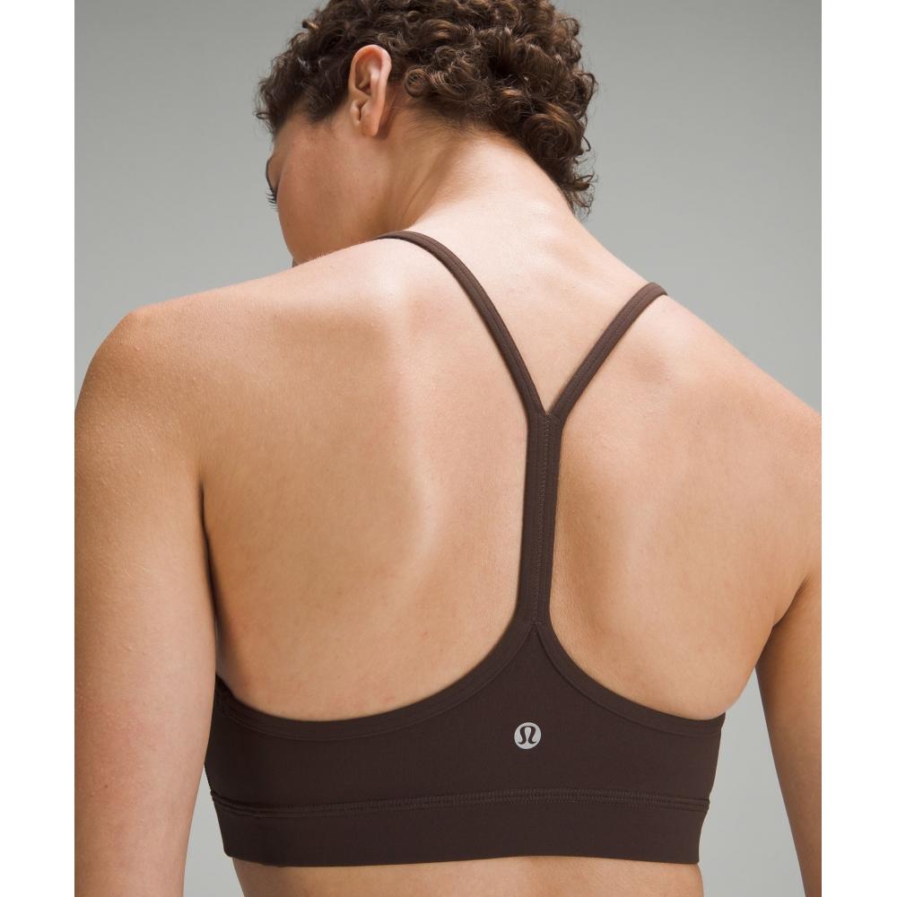 Lululemon Flow Y BrA Nulu  Light Support  A C Cups Espresso