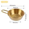 Stainless Steel Korean Style Multipurpose with Handle Bowl Cuisine Fruit Salad Bowl Induction Cooker Heatable