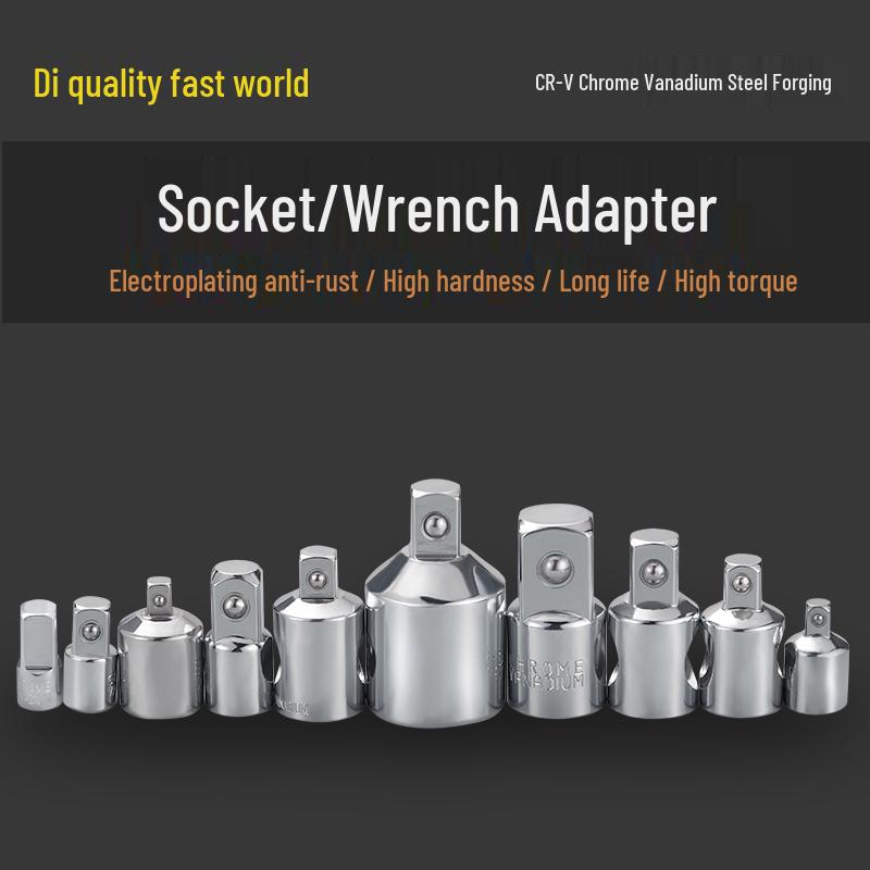 Disu Universal Ratchet Wrench Socket Adapter Set: 1/4, 3/8, 1/2, 3/4 Sizes