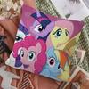 MMy PPonys LLittle Pillow Covers Cartoon Sofa Decorative Home Doublesided Printing Short Plush Cute Cushion Cover
