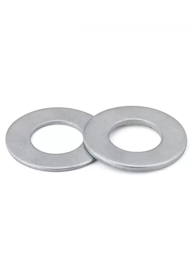 Galvanized Carbon Steel Round Flat Washer for Screw (M2, M2.5, M3, M4, M5, M6)
