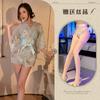 Large size Japanese kimono set, small chest erotic underwear seduction pajamas passion bed uniform