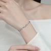 Sterling Silver 925 Floral Bow Bracelet - Exquisite Handcrafted High-End Jewelry