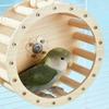 Multifunctional Chew Resistant Wood Perch for Parrots Cage Toy Cage Mount Swing Bed For Stress Relief And Play