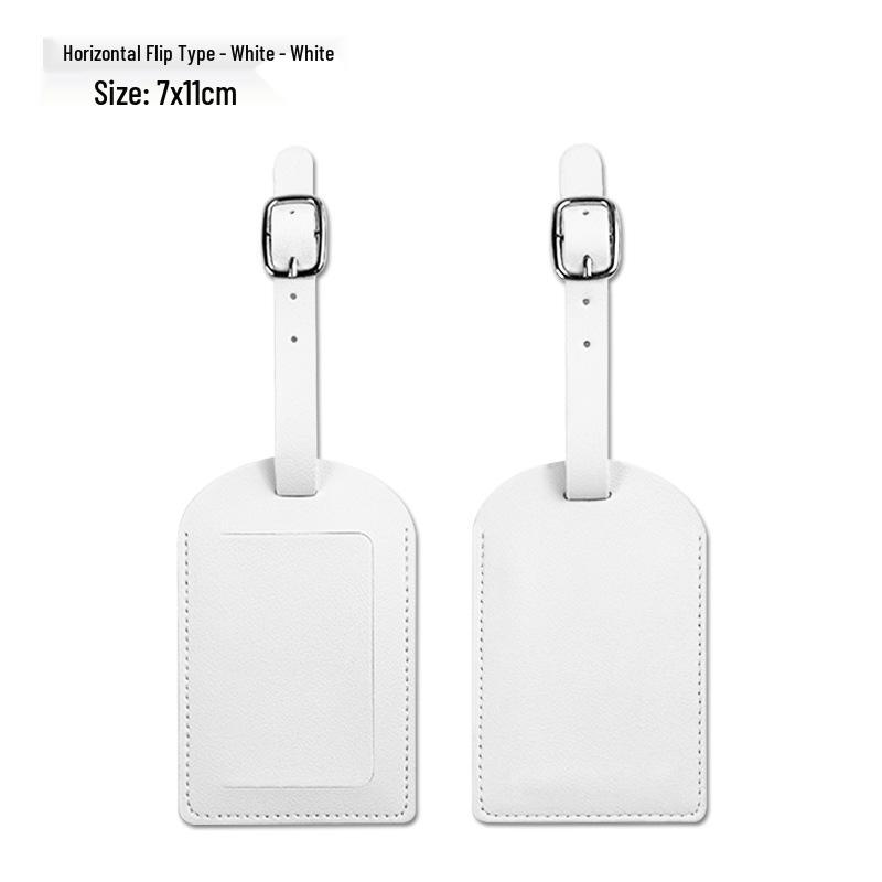 PU Leather Luggage Tag & Anti-lost Boarding Pass Holder with Logo