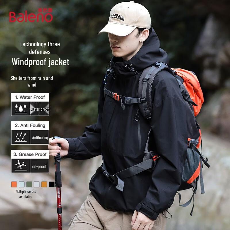

Baleno Men s 3-Proof Hooded Jacket 3XL