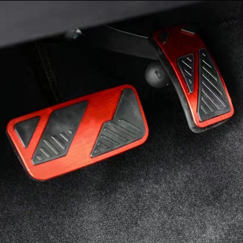 For Ford Ranger T9 Everest  2024 Aluminum Accelerator Pedal Brake Cover Non-slip Mat Car Interior Styling Accessories