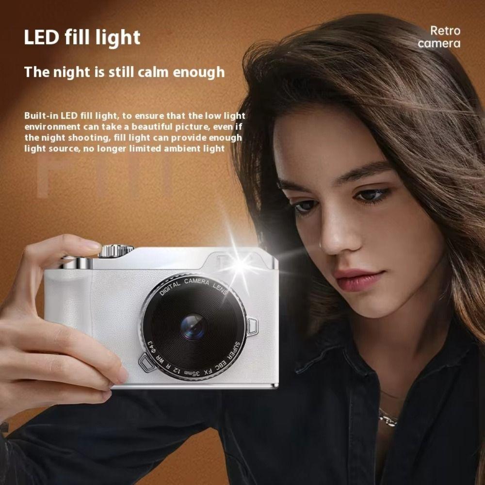 Autofocus Entry-Level CCD Camera 16x Zoom 64MP Photography Video Camcorder  Video Recording