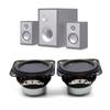 2Pcs Portable Full Range Audio Speaker 47mm 4 Ohm 15W Bass Sound Amplifier LoudSpeaker DIY Bluetooth Speakers