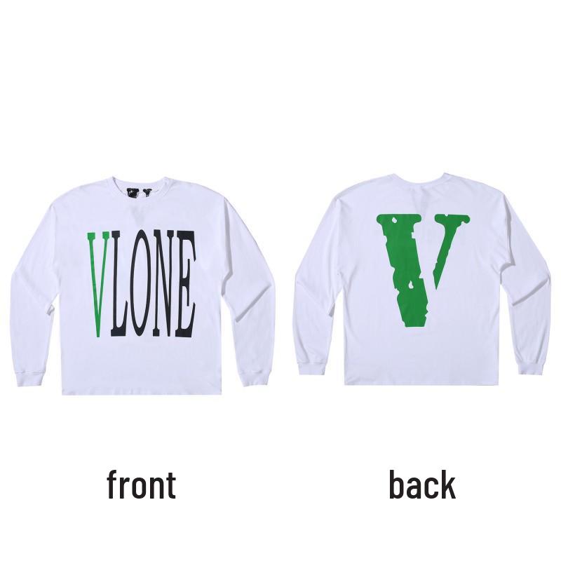 Moletom com Capuz de Manga Longa VLONE Big V Unissex - Estilo Tendência Inspirado em Wang Yibo