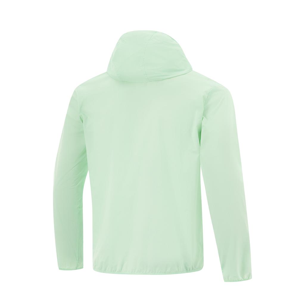 Li-Ning Comfortable Casual Minimalist Hooded Zipper Solid Color Versatile Jacket Men Jackets Sky-Green AFDV261-14