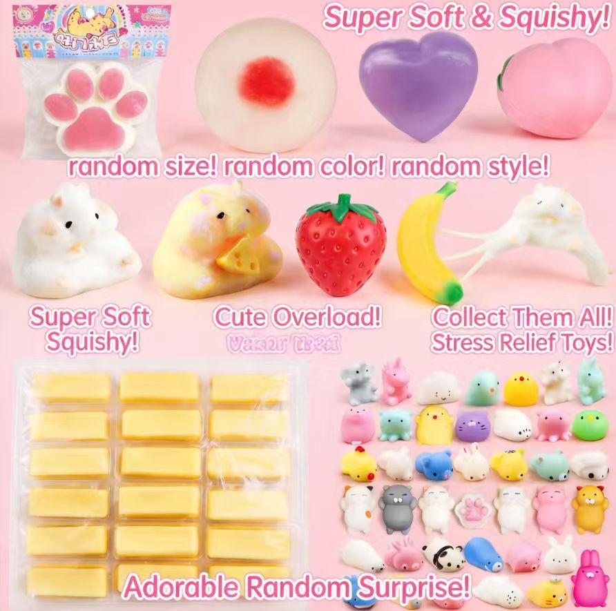 Squishy Dumpling Steamer Bun Crystal Slow Rebound Squeeze Stress Relief Toy Food Shape Fidget Fun Gifts Ornament