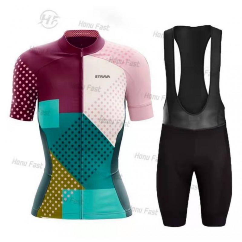 Damen Fahrradtrikot Atmungsaktiv Schnelltrocknend Mountainbike Rennrad Bekleidung Outdoor Sportbekleidung
