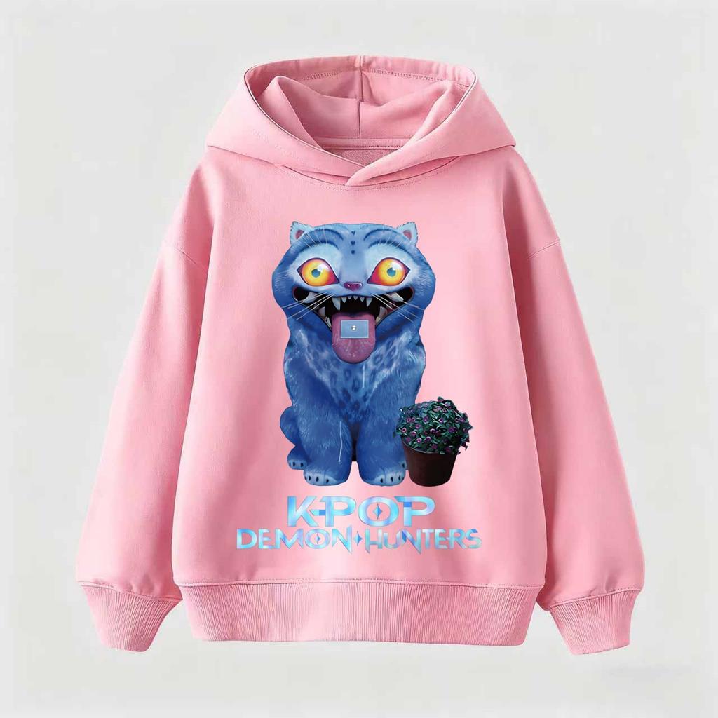 KPop Demon Hunters Hoodies For Kid's Autumn Winter Hoodie Fashion Movie Hoody For Adult Kids Mother-to-be Top