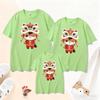 2026 Year of the Horse Red Short Sleeve Parent-Child T-Shirt for New Year Family Portrait