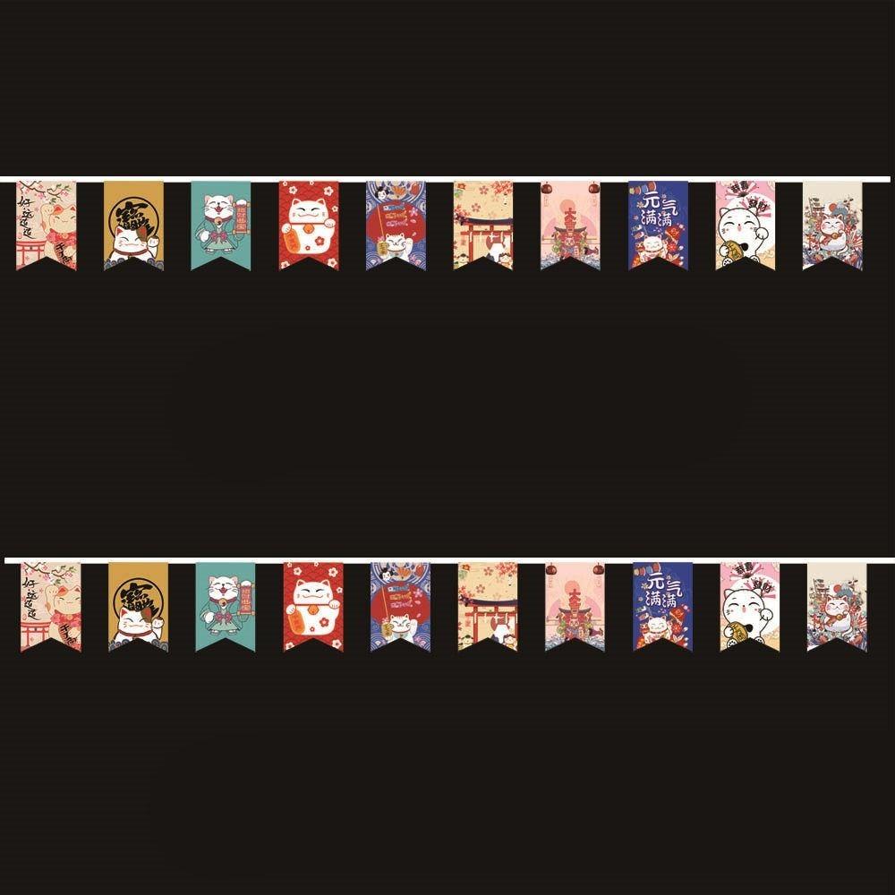 Hot Pot Sushi Japanese Hanging Flag Sashimi Ramen Cuisine Japan Bistro Decorative Banner Cultural Small Colored Flag Party