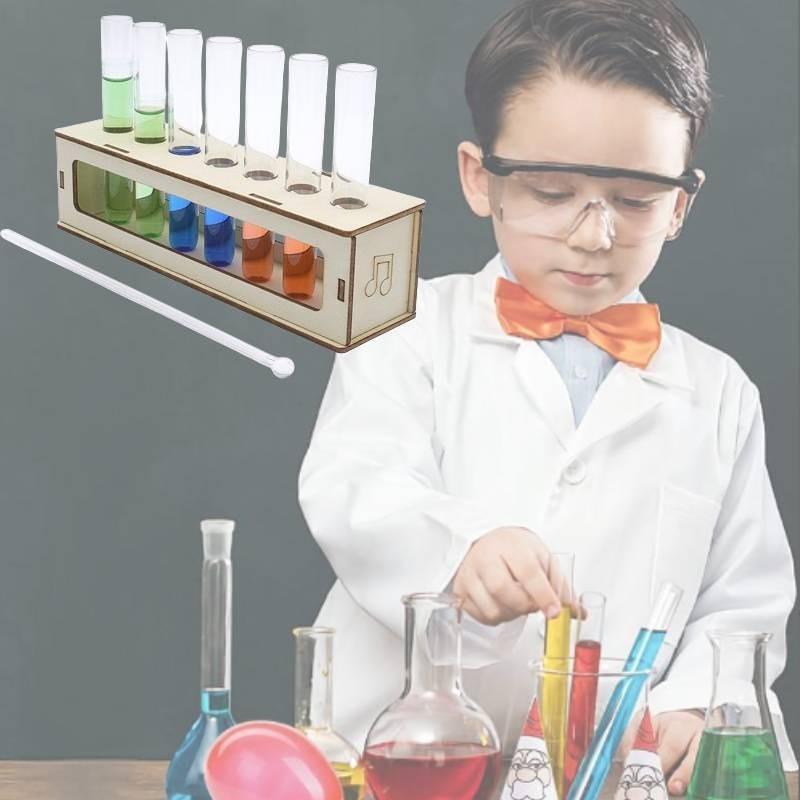 Colorful Music Bottle Wooden Diy Science Experiment Kit For Kids Elementary School Students