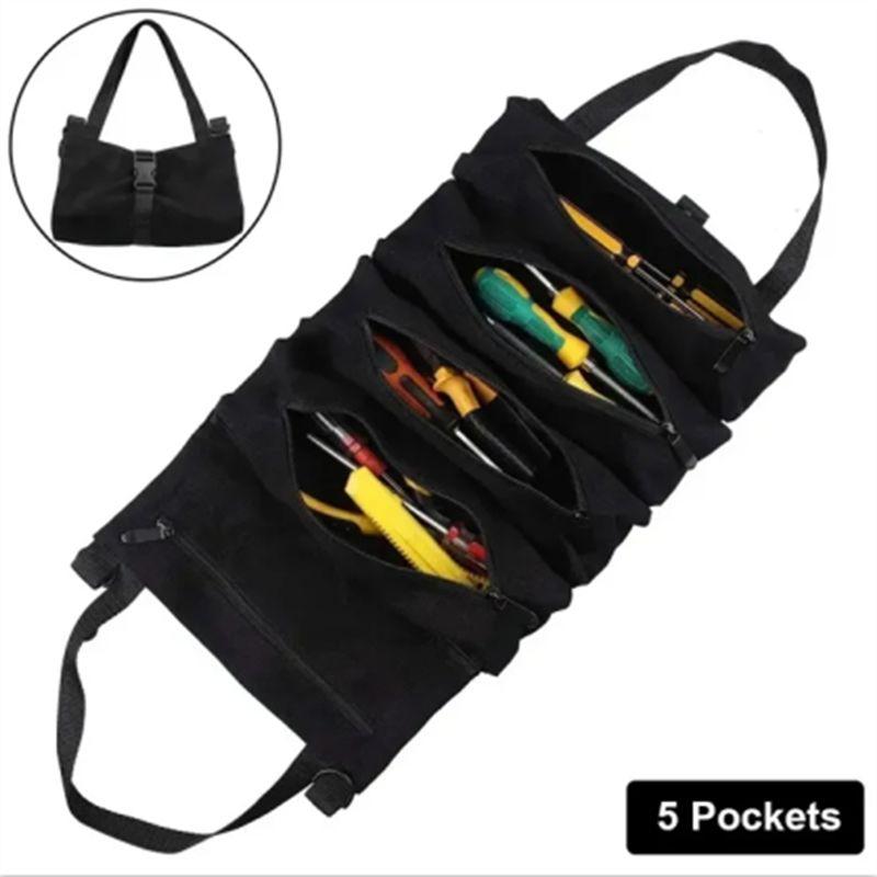 AEE4-Multi-Purpose Tool Bag Professional Multi Pocket Hardware Tools Pouch Roll UP Portable Small Tools Organizer Bag
