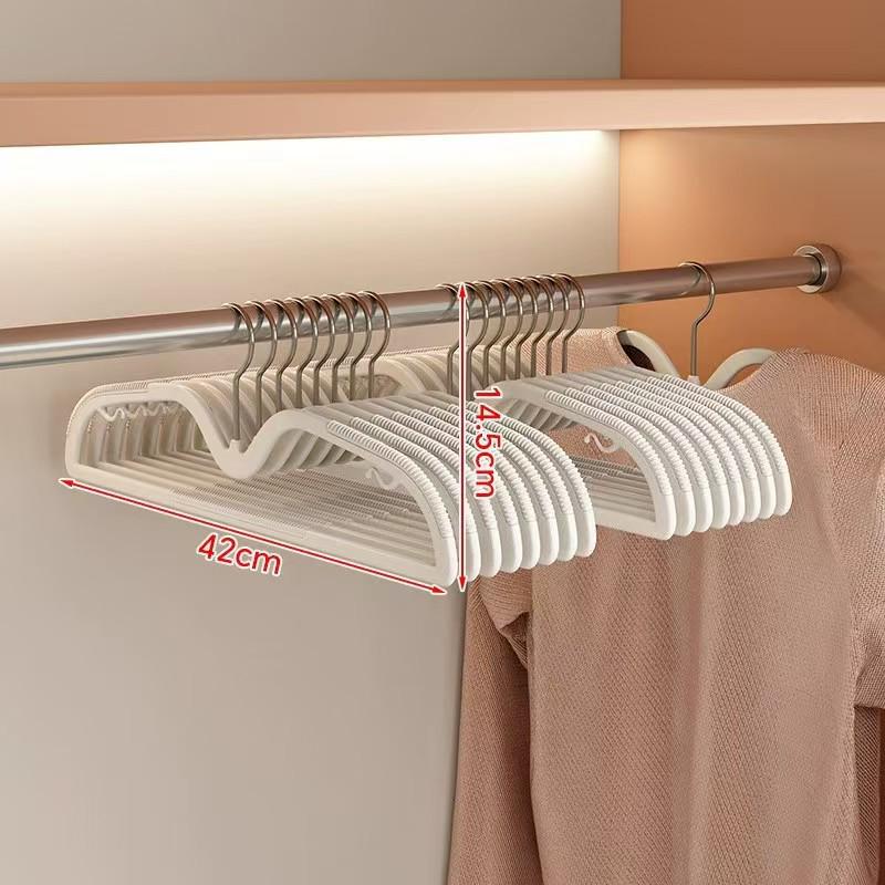 Nahtloser Doppelfunktions-Rutschfester Kleiderbügel und Trockenständer
