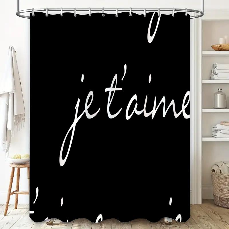 Blue Green Striped Shower Curtain Waterproof Bathroom Decor For Kids Bathrooms White Accents (39 Inches By 72 Inches)