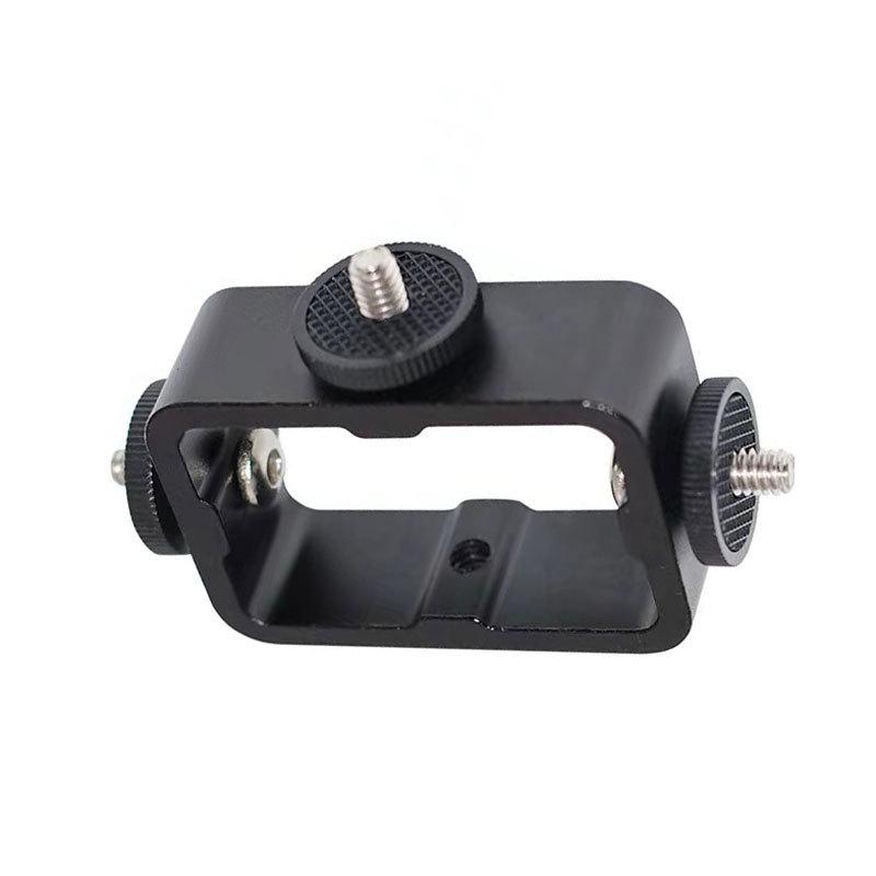 Metal Camera Phone Stand for Live Streaming with Adjustable Three-Position Bracket and 1/4 3/8 Screw Holes