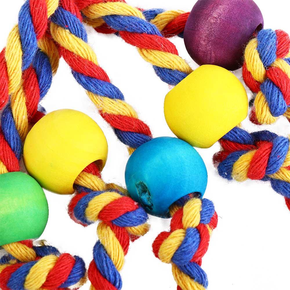 Wear-resisting Anti-bite Parrot Chew Toy Bird Rope Perches Bird Tearing Toys Bird Climbing Ladder