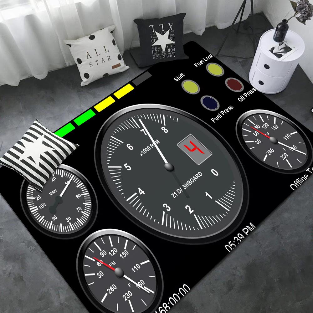 Kampfflugzeug Steuerung Cockpit Kabine Bodenmatte Fußmatte Rutschfest Waschküche Matte Wäsche Dekor Balkon Kind Wohnzimmer